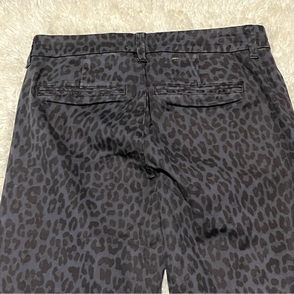 Pistola Blue Gray Leopard Print Womens Size 28 Chino Trouser Pants NWT - Picture 6 of 10